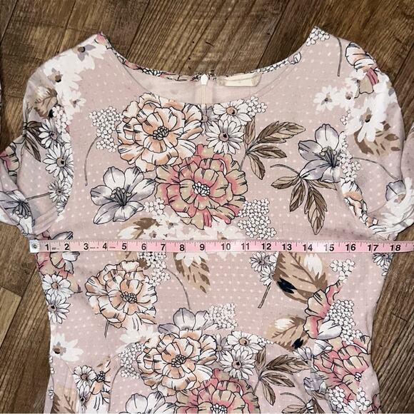 Altar’d State Floral Bell Sleeve Fit & Flare Dress Size Medium - Picture 11 of 14